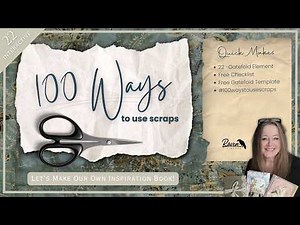 The Gatefold you didn't know you needed for Junk Journals | 100 Ways to Use Scraps - Project #22