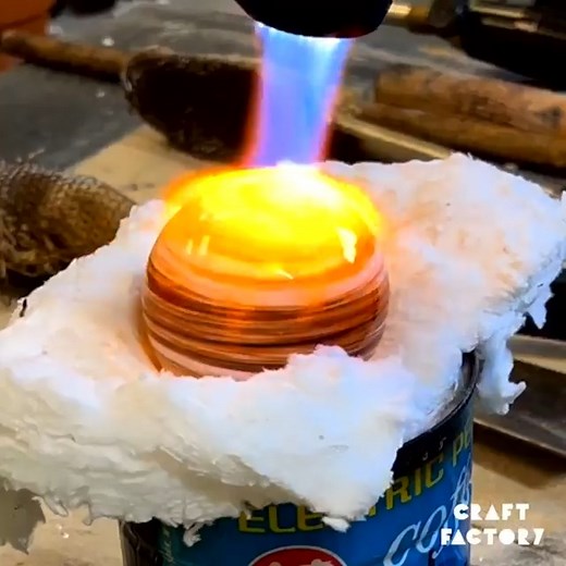 98K views · 198 reactions | Creating a glass galaxy! #blacksmith #glassblowing #glassart | Craft Factory | Facebook