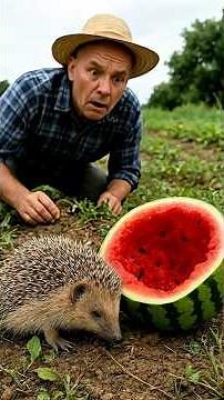 Hedgehog Caught Stealing Watermelon! 🍉🦔