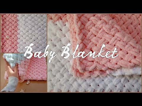 حياكة بطانيه باليد فقط بدون سناره بأسهل طريقة و أسرع وقت How to use Loop Yarn to make Easy Blanket