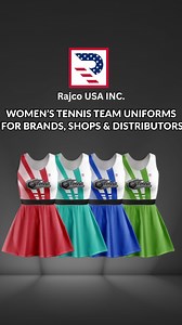 Outfit Your Team Like Champions 🏆 Premium women's tennis uniforms that combine performance and style. Perfect for schools, clubs, and competitive teams. 🌐 www.rajcousa.com | 📱 1 929 729 4003 #TeamTennis #TennisUniform #WomensSports #TennisTeam #SchoolSports | Rajco USA Inc.