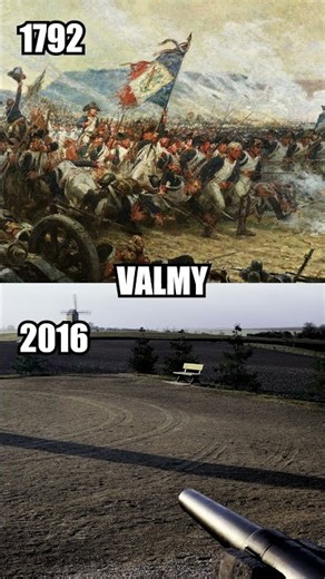 Bataille de Valmy : avant vs maintenant ! #thenandnow