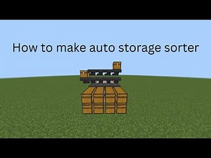 How to make auto storage sorter minecraft pe