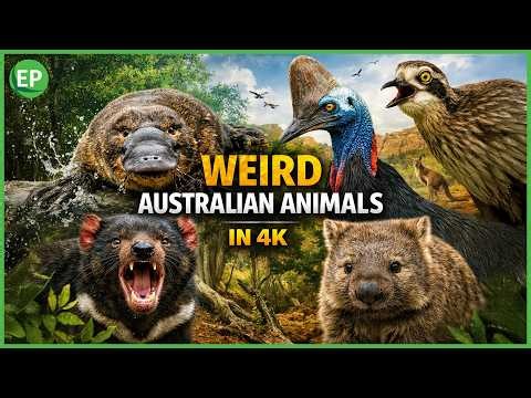 Weird Australian Animals 4K – Platypus, Wombat, Cassowary & Other Evolutionary Oddities