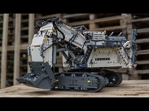 Age 14+ LEGO Technic 42100 Liebherr R 9800 Excavator Unbox build review