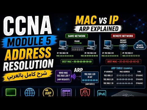 Network Sec 5 | Address Resolution (ARP & MAC vs IP)