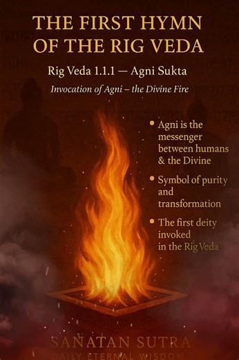 The First Hymn of the Rig Veda — Agni, the Divine Fire (Rig Veda 1.1.1)