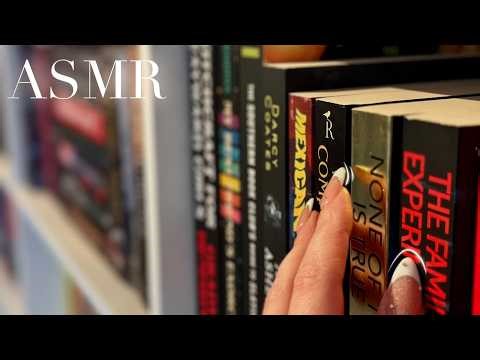 ASMR Tapping & Scratching on My Bookshelves 📚 Lofi Book Sounds, No Talking