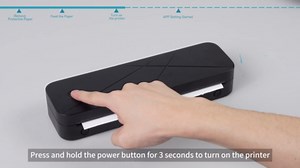 TATTMUSE Portable Printers Wireless for Travel, Inkless Printer for Phone & Laptop, Thermal Bluetooth Small Compact Mobile Printer for Home Use, Support 8.5" X 11" US Letter & A4 Size