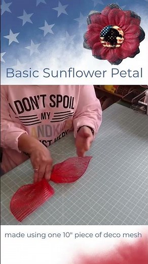 Easy DIY Flower Petals - Basic Sunflower #decomesh #protips #howto