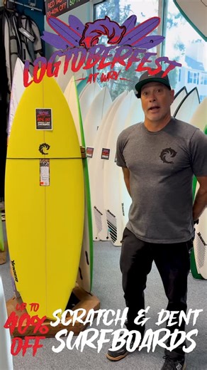 Logtoberfest savings aren’t over yet! Catch the final day of deals tomorrow and shop our Scratch & Dent boards up to 40% off before they’re gone | Wave Riding Vehicles VB