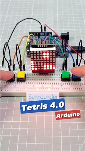 Build a Tiny Tetris Game with Arduino 🎮 #arduino #arduinoproject