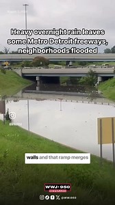 Cleanup efforts are underway after heavy rain overnight left parts of Metro Detroit underwater Friday morning. The overnight rain led to flooding on some roads and major highways across the area. WWJ’s Mike Campbell reported the ramp from eastbound I-94 to westbound I-696 between Roseville and St. Clair Shores is “badly” flooded, while the ramp from is WB I-94 to WB I-696 is also closed with slightly less severe flooding. More here: https://bit.ly/3YtjWQA 🎥 Mike Campbell | WWJ Newsradio 950