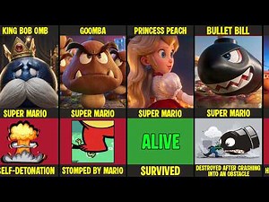Super Mario Characters Death Reason