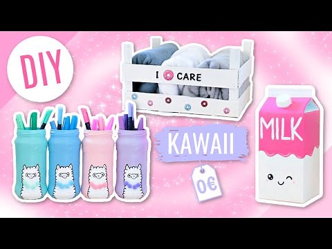 DIY 0 € KAWAII: Cheap Bedroom Decor / Room Decor (French)