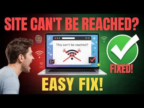 “This Site Can’t Be Reached” Error? Fixes That Work