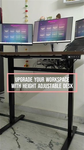 Check my hydraulic height adjustable workdesk from @jinofficesolutions,Product link in description