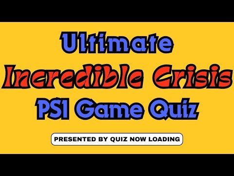 Incredible Crisis PS1 Video Game Quiz | Do you know this legendary PlayStation Game? 20 Questions