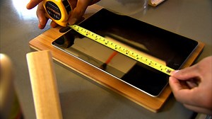 DIY tablet stand for the kitchen