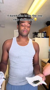 161K views · 10K reactions | I dared Melo to do the One Chip Challenge!  He actually lasted an hour. This isnt the full video tho, but this is hilarious 藍 What should he do next? #couples #Relationship #couplegoals #onechipchallenge #viralreels #viralreelsfb | Romello Thomas | Facebook