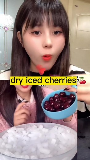 Frozen Cherries Mukbang Challenge