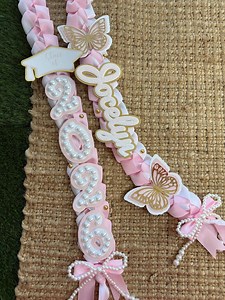 2026 Girly Graduation Lei Mixed Purples Kinder/teen Grad Lei Custom Senior Present Personlized Grad Lei Decor - Etsy