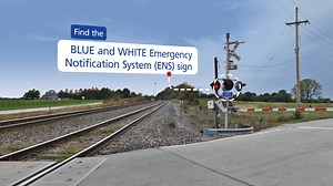 2.8K views · 63 reactions | Do you know what to do if stuck or stalled on railroad tracks? Find the Blue and White sign to save your life. #RailSafety #SeeTracksThinkTrain | Operation Lifesaver Inc. | Facebook