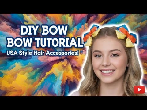 DIY Colorful Layered Hair Bow Tutorial | Easy Bright Ribbon Bow