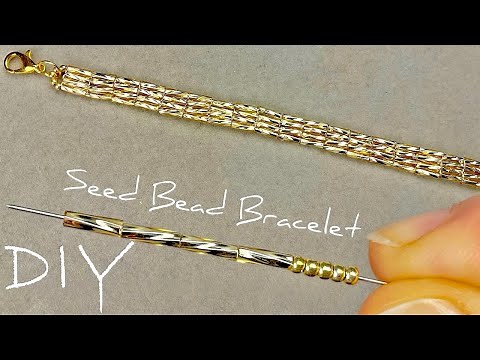 Beading Tutorials: Bugle Bead Bracelet | Beaded Bracelet Tutorial