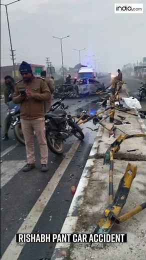 Rishabh Pant car accident, severely injured😢 #shorts #rishabhpant #sports
