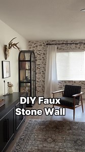 21K views · 369 reactions | DIY faux stone wall! Here’s how I did it. Look in the comments below for the link to everything I used. ✨ | MrsAshleyFrench | Facebook
