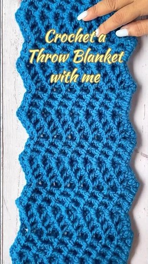 Your next DIY project: crochet a wighted chevron throw blanket with unique pattern | chunky blanket