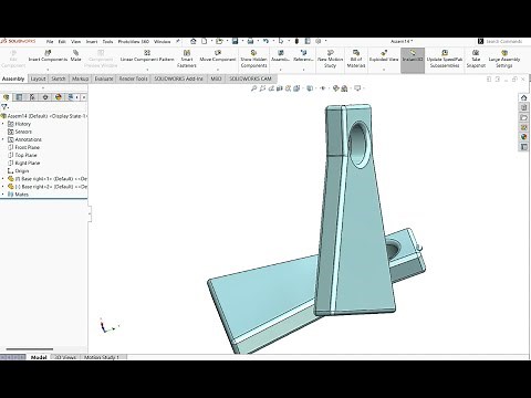 Mate: 3. Perpendicular Mate (SolidWorks Assembly)