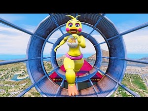 TOY ANIMATRONICS ULTIMATE DEATHRUN! (GTA 5 Mods FNAF Funny Moment) RedHatter