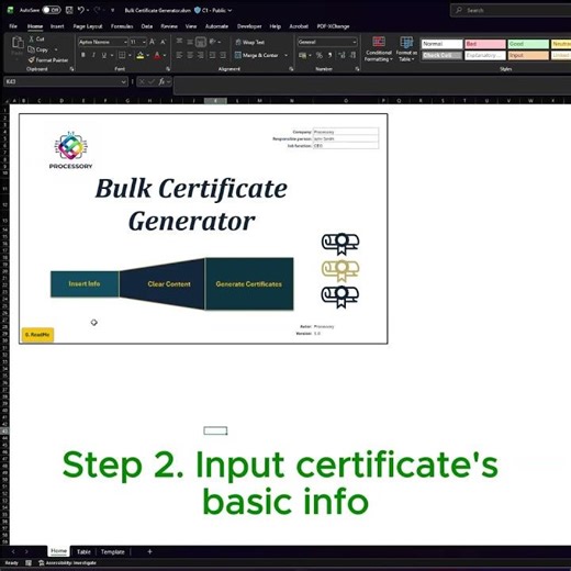 Automated Certificate Generator for Excel – Bulk PDF Certificate Maker