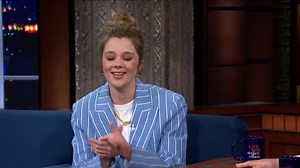 “Bridgerton” star Claudia Jessie tells Stephen the painful tale of breaking her wrist on set, and explains how they covered up her cast in the final episodes of Season 2. Stick around for more with Claudia Jessie and watch the first four episodes of “Bridgerton” Season 3 on Netflix now. | The Late Show with Stephen Colbert