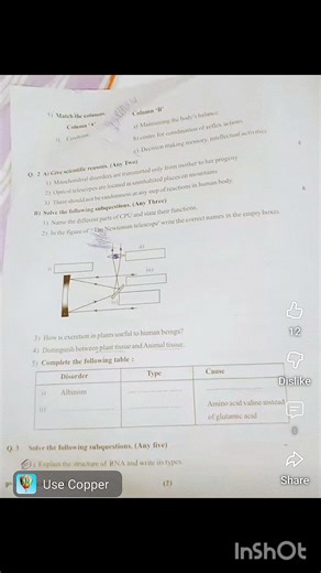 9th science 2 question paper 2nd term #questionpaper
