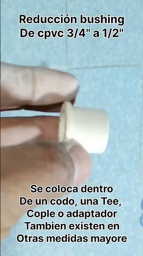 reducción bushing de cpvc