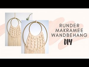 DIY: Runder Makramee Wandbehang I Traumfänger - Schritt für Schritt Anleitung