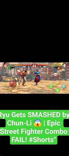 Ryu Gets SMASHED by Chun-Li 😱 | Epic Street Fighter Combo FAIL! #Shorts"