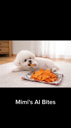 Tortilla Chips ASMR 🌽🐶 Cute Dog Mimi Eating! パリパリ音が神🤍