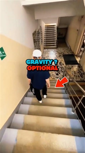 This trick breaks physics How to fly down stairs