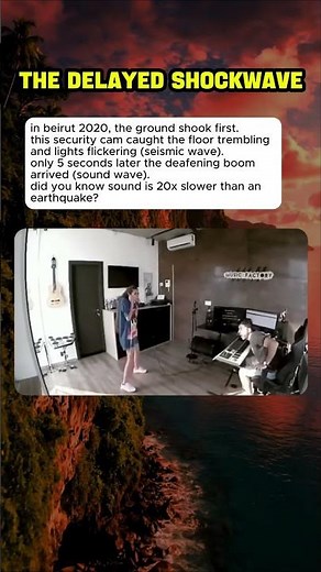 Sound arrives late – Beirut explosion proof! #curiosity #mistery