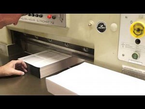 Making Custom Printed Receipt Books - The Cutter