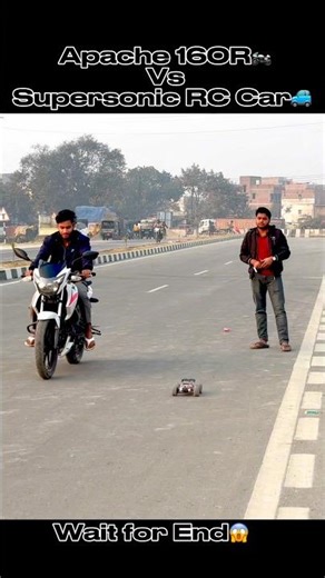 Part-1 | Apache 160R vs Supersonic RC Car | Drag race | CreativeTajpur |