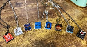 Custom Book Pendant - Etsy