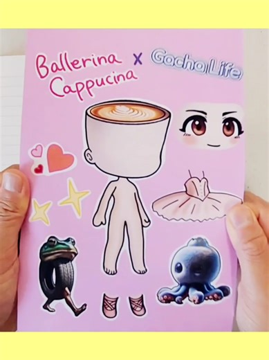 Tung Tung Sahur with Gacha Life Stickerbook Experience