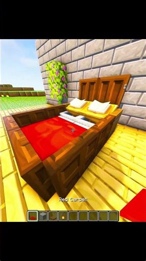 Minecraft Realistic Bed Hack💀(Matadora) #minecraft #shorts