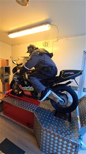 Aprilia RS250 Dyno test.