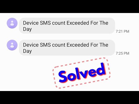 Fix device sms count exceeded for the day | google pay couldn't send sms problem solved